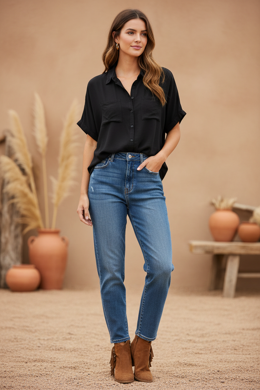 Amy - Dolman Sleeve Top