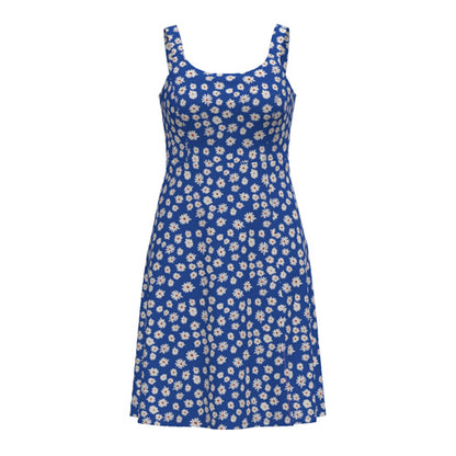 Navy - Blue White Small Daisies