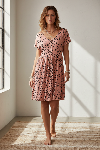 Heidi - Pink Charcoal Terrazzo