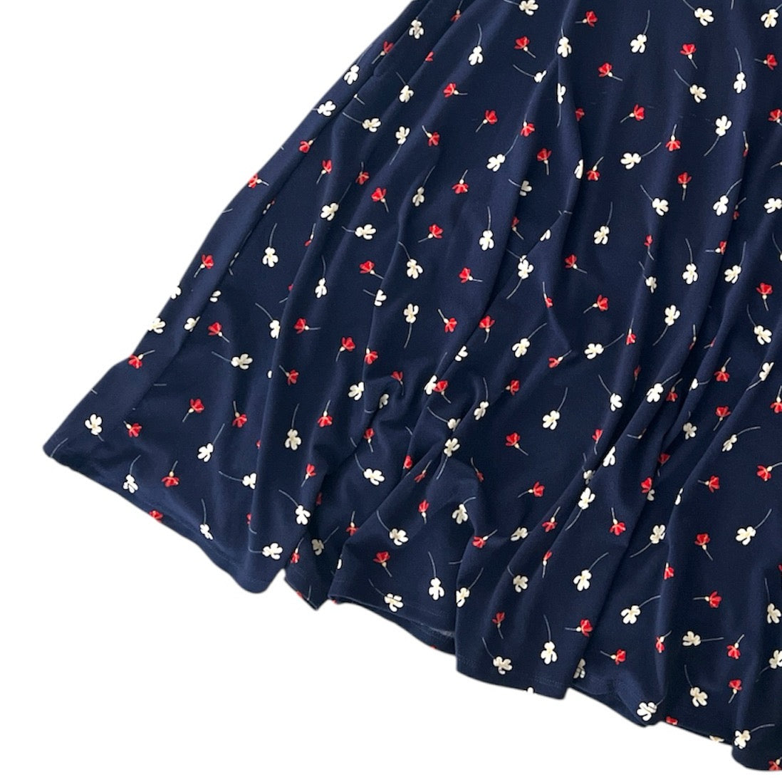Nicki A- Line Dress - Red White and Blue Floral