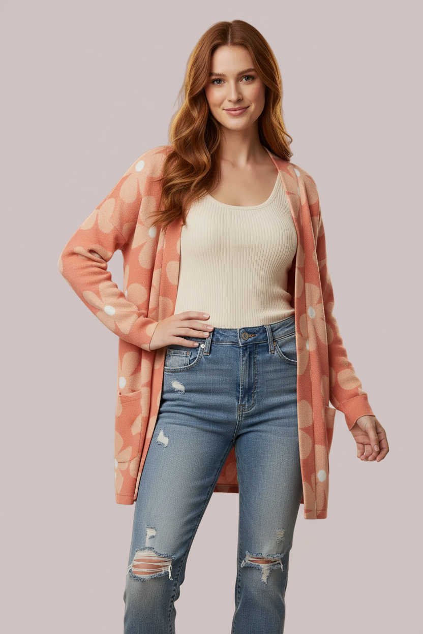 Cozy Mackenzie - Peach Floral