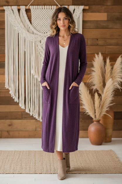 Vintage LuLaRoe - Sarah Cardigan - Solid Purple