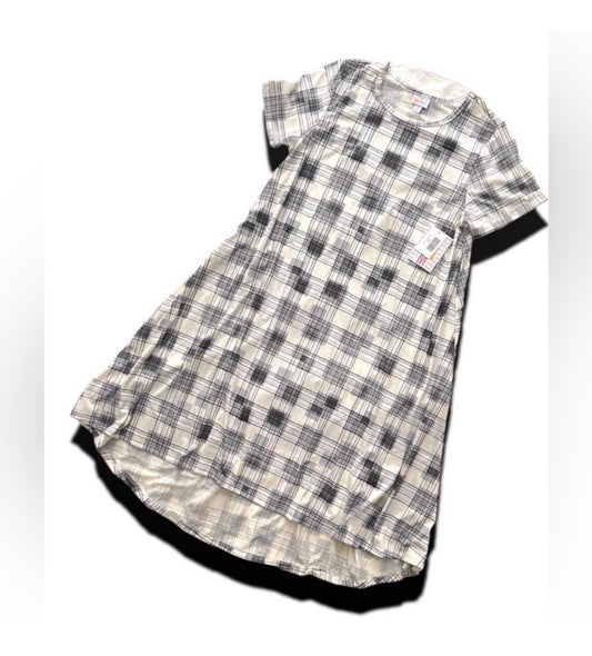 LuLaRoe Carly - Black and White Geometric