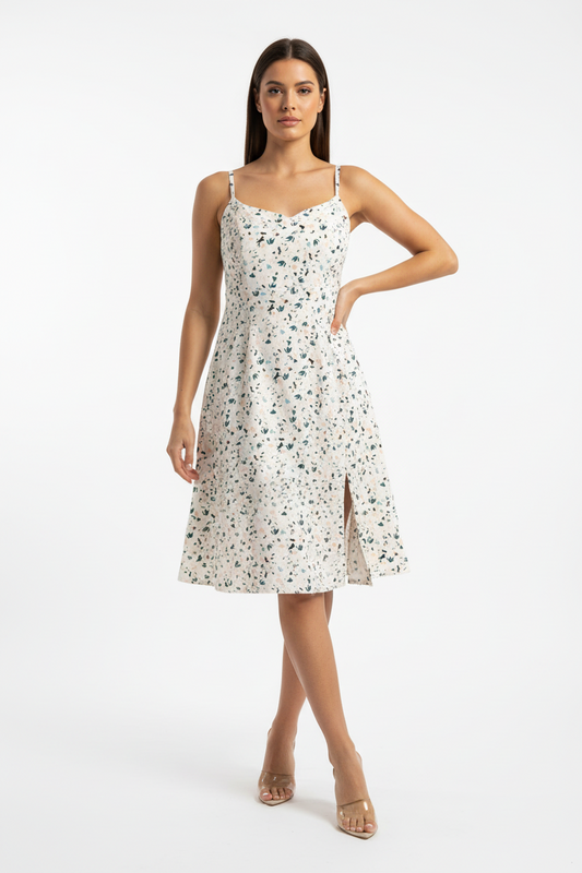 Navy - Cream Teal Terrazzo