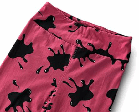 Leggings - Pink Inkblot