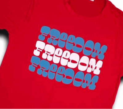 Rocker Tee - Freedom Graphic