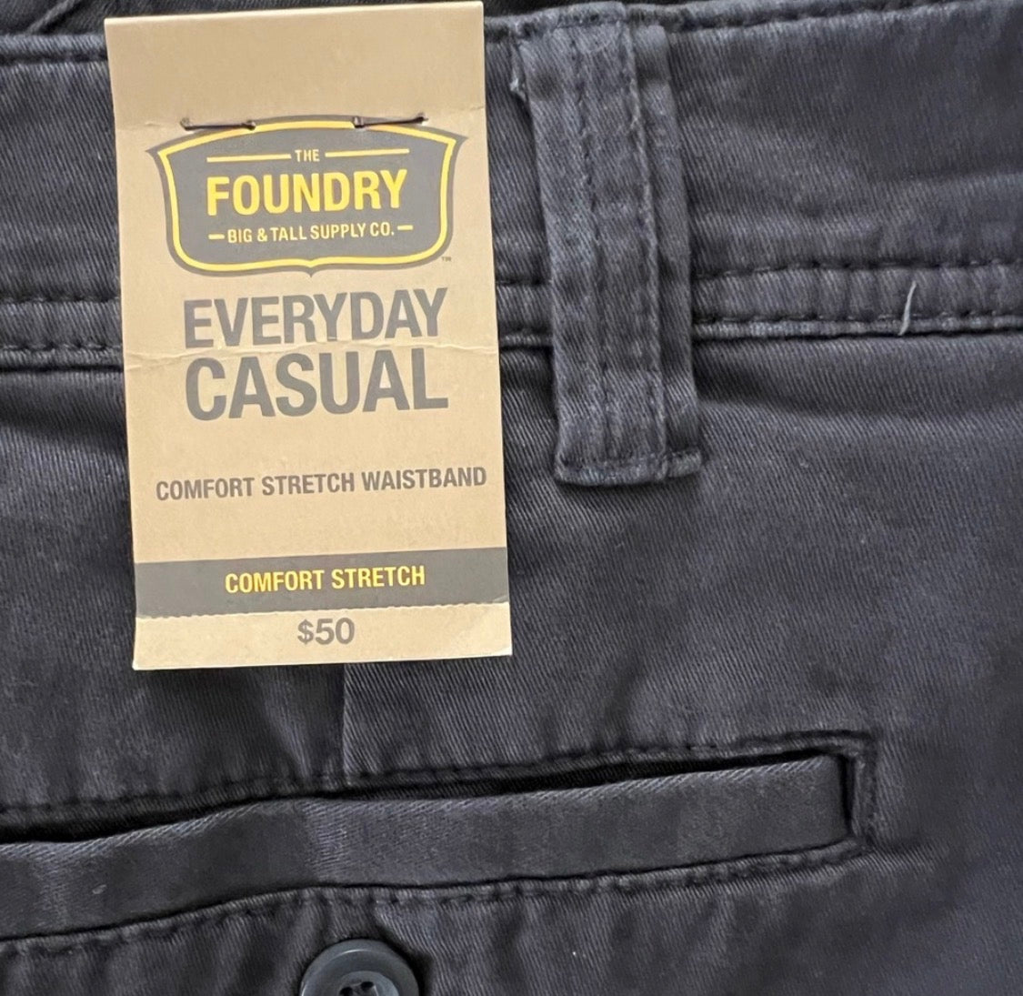 The Foundry Big and Tall - Men’s Dark Gray Cargo Shorts