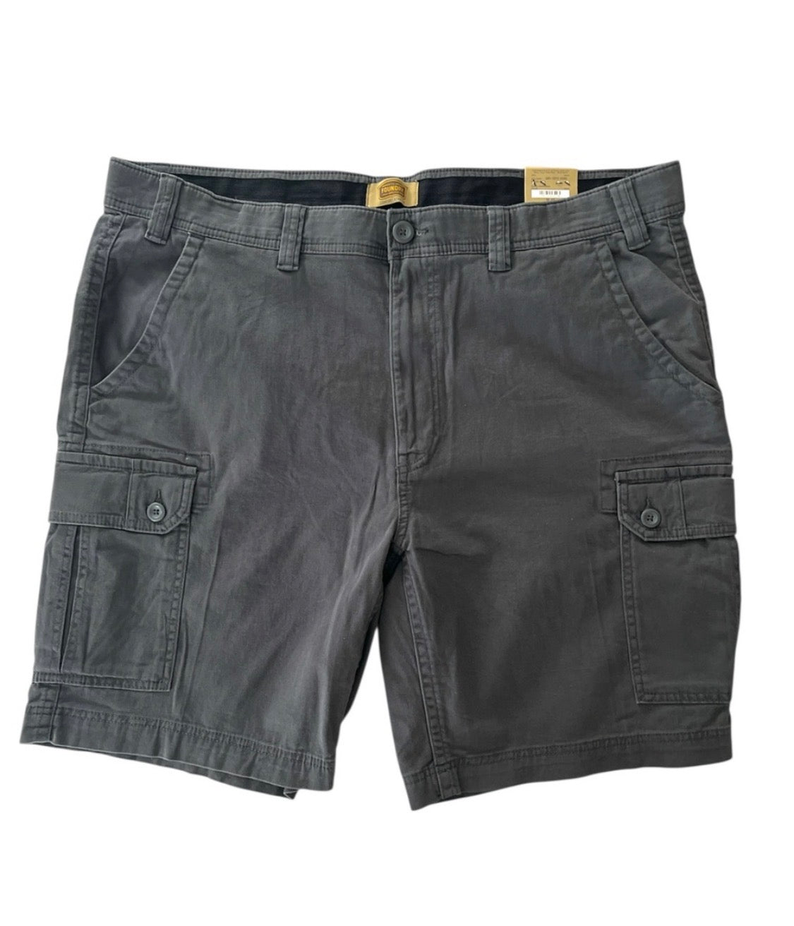 The Foundry Big and Tall - Men’s Dark Gray Cargo Shorts