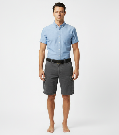The Foundry Big and Tall - Men’s Dark Gray Cargo Shorts