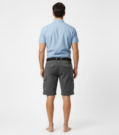 The Foundry Big and Tall - Men’s Dark Gray Cargo Shorts
