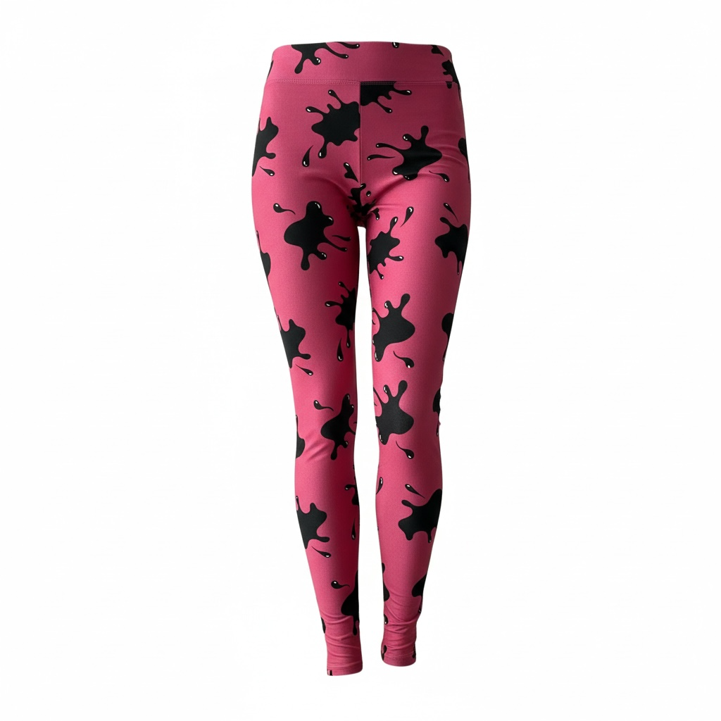 Leggings - Pink Inkblot