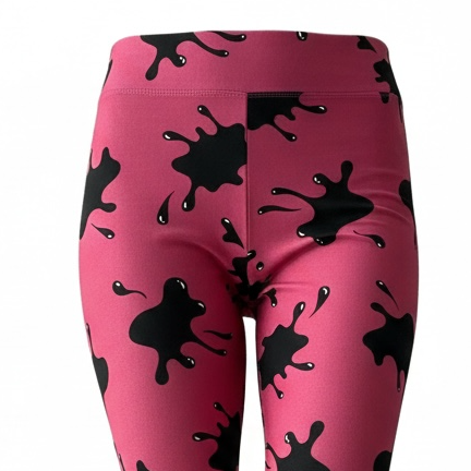 Leggings - Pink Inkblot