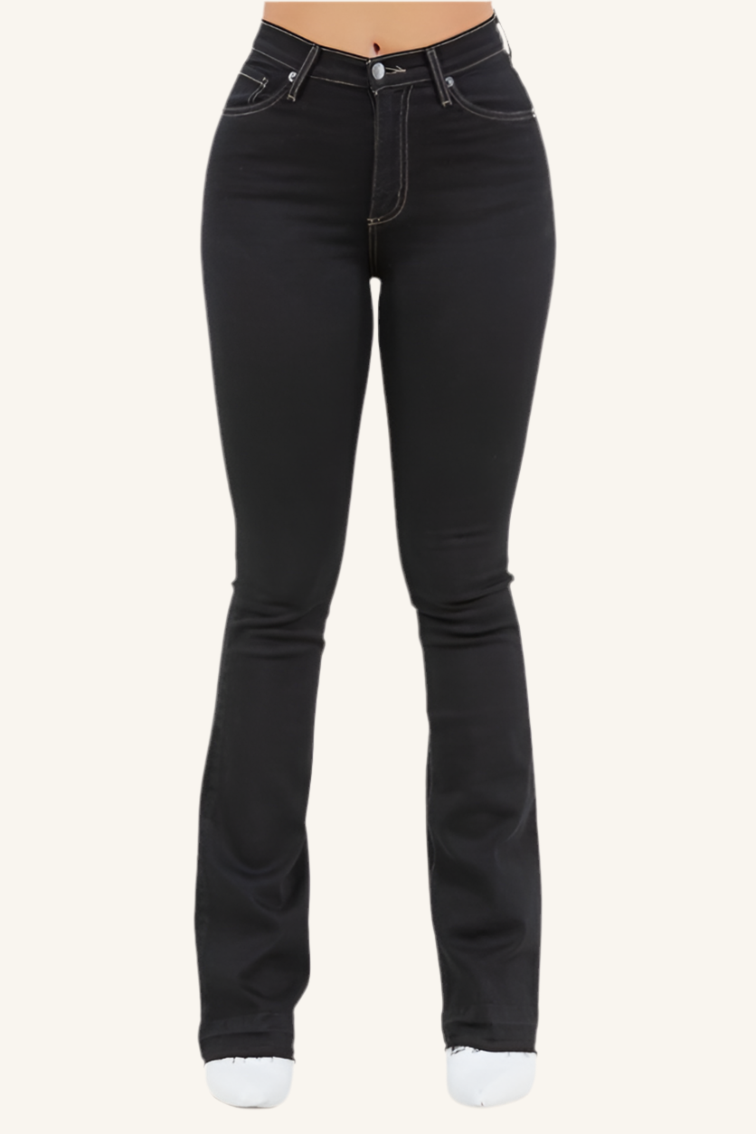 Judy Boot Cut Jean in Black Denim