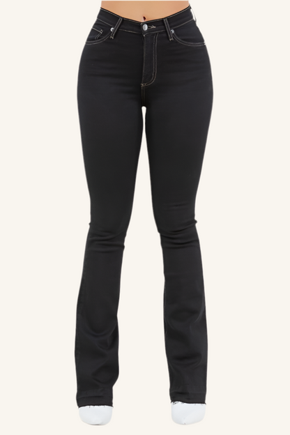 Judy Boot Cut Jean in Black Denim