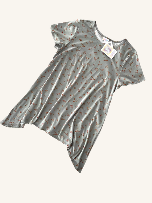 Melissa - Green Brown Western Print