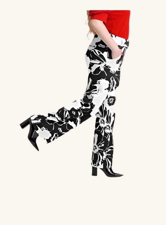 Emery - Black White Abstract Floral