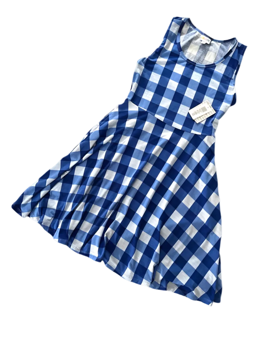 Nicki - Blue White Check