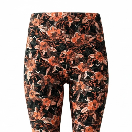 Leggings - Orange Floral
