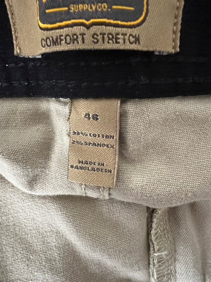 The Foundry Big and Tall - Men’s Khaki Cargo Shorts