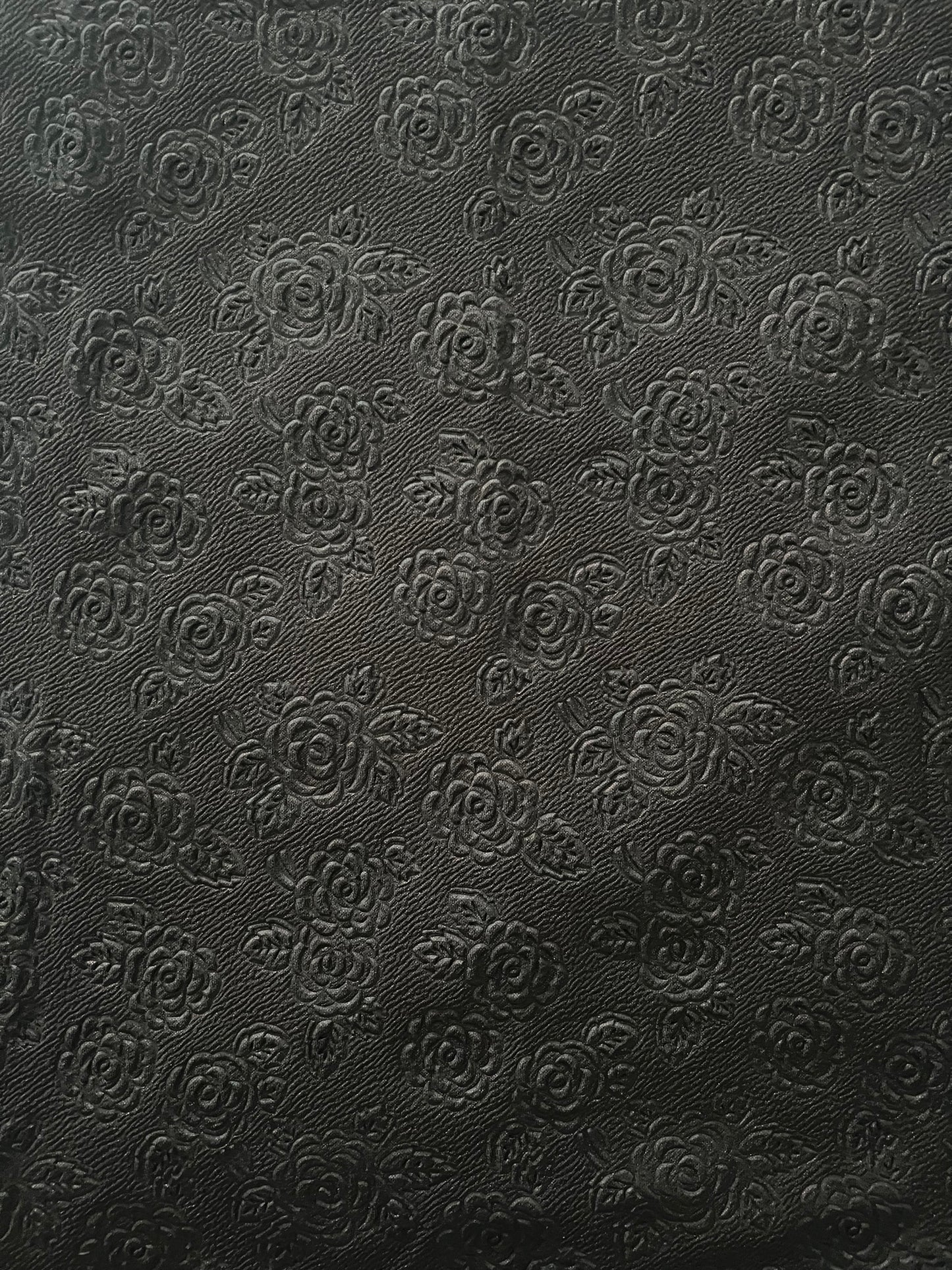 Cassie Pencil Skirt - Embossed Rose Black Bronze