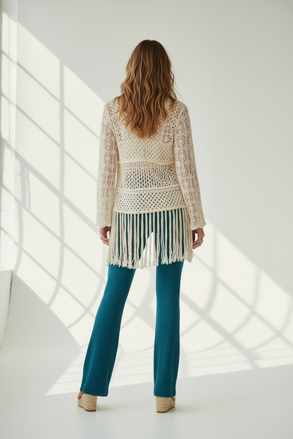 Kylie - Solid Deep Lagoon Teal Stretch Cord