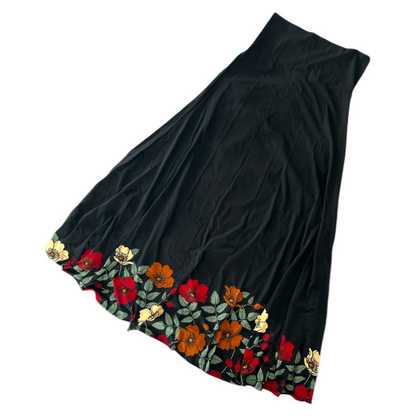 LuLaRoe Maxi Skirt - Black and Red Floral