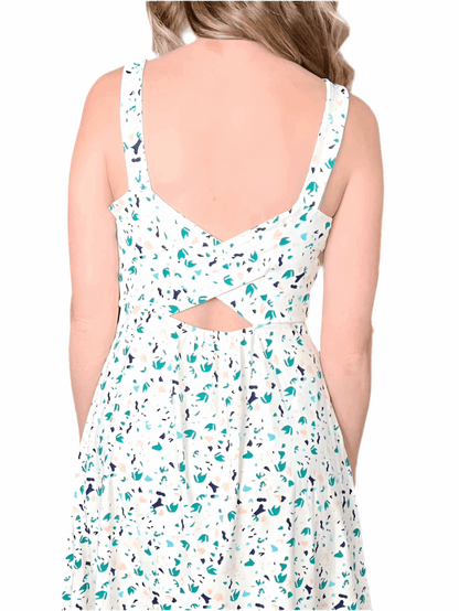Navy - Cream Teal Terrazzo