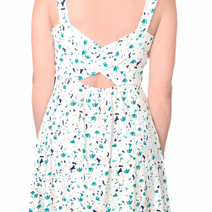 Navy - Cream Teal Terrazzo