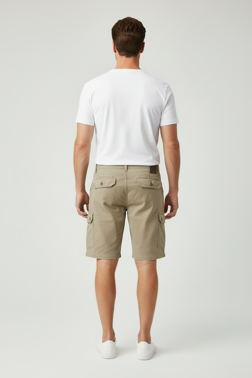 The Foundry Big and Tall - Men’s Khaki Cargo Shorts