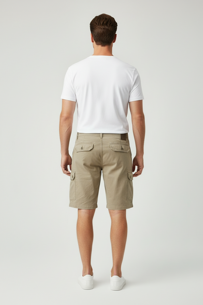 The Foundry Big and Tall - Men’s Khaki Cargo Shorts