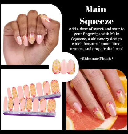 Shimmery fruit slices nail strips by color Street