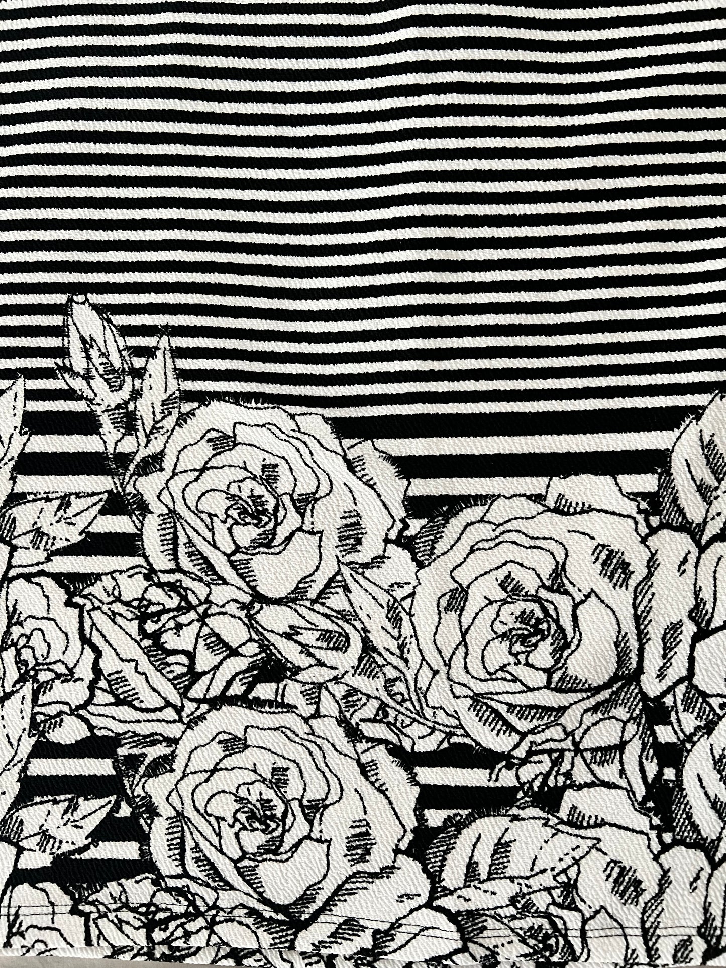 The LuLaRoe Debbie Dress - Black and White Roses