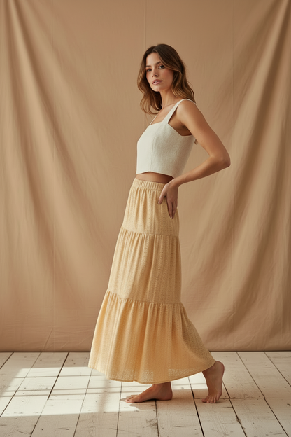 Poppy Maxi Skirt - Golden Yellow