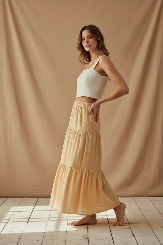 Poppy Maxi Skirt - Golden Yellow