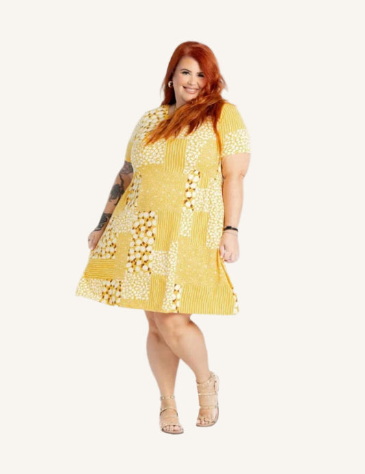 Monica - Yellow White Boho Floral