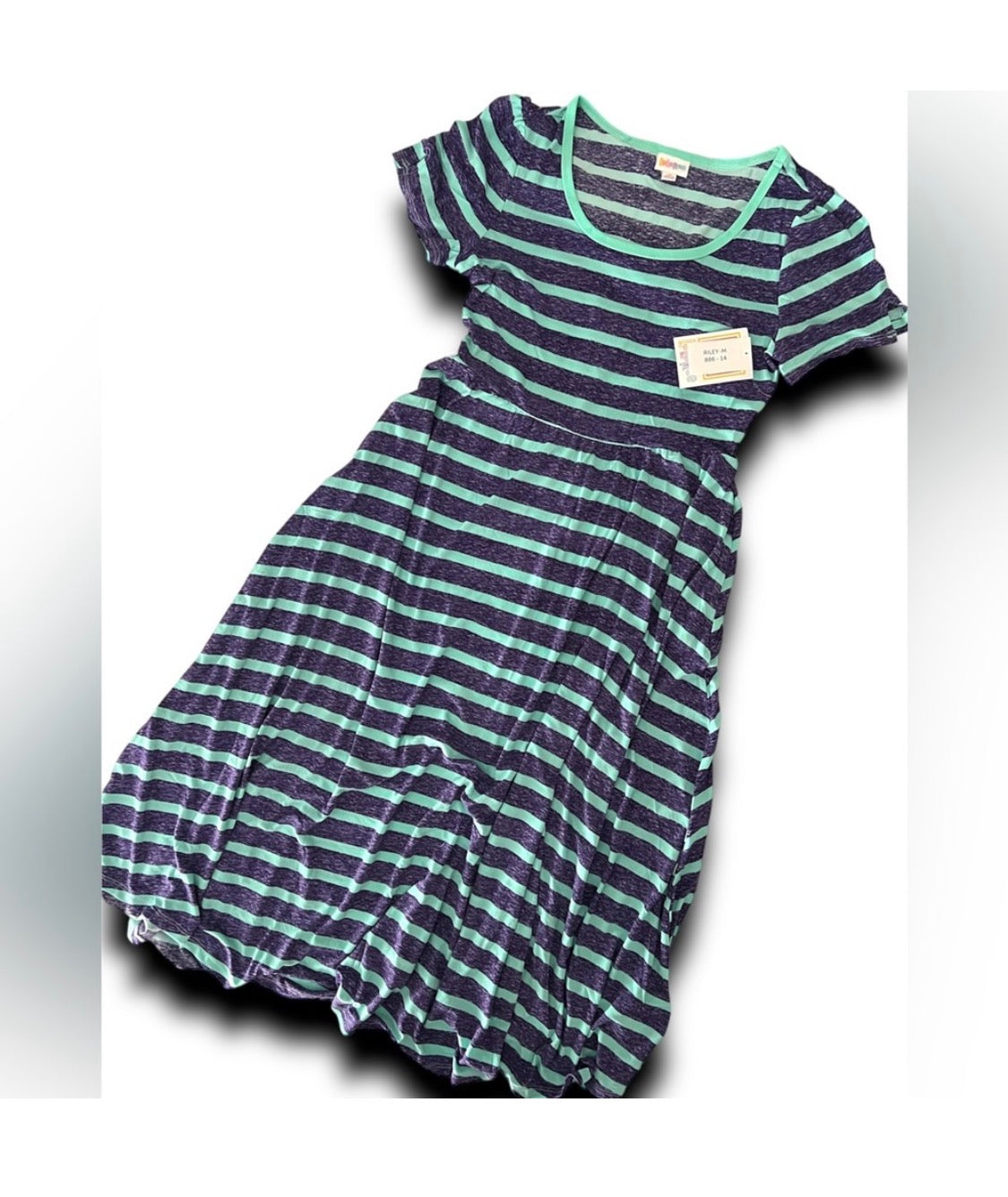 Riley - Purple Teal Stripe