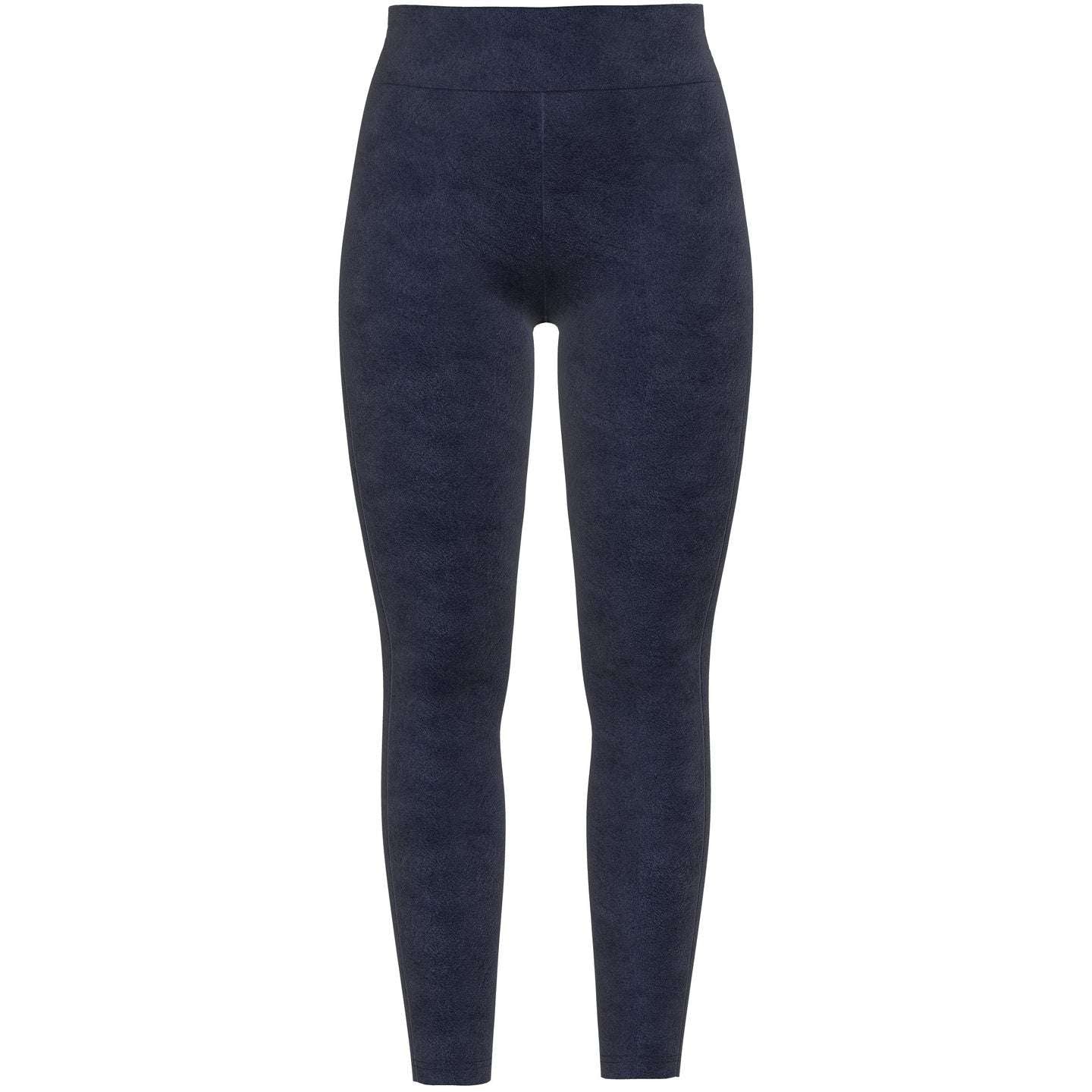 LUXE Leggings - Solid Maritime Blue Faux Leather