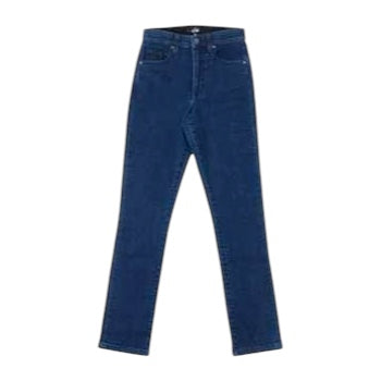 High Rise Slim Straight - Retro Denim