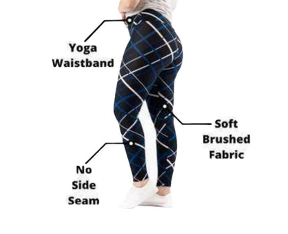 Leggings - Black Multi Pineapples