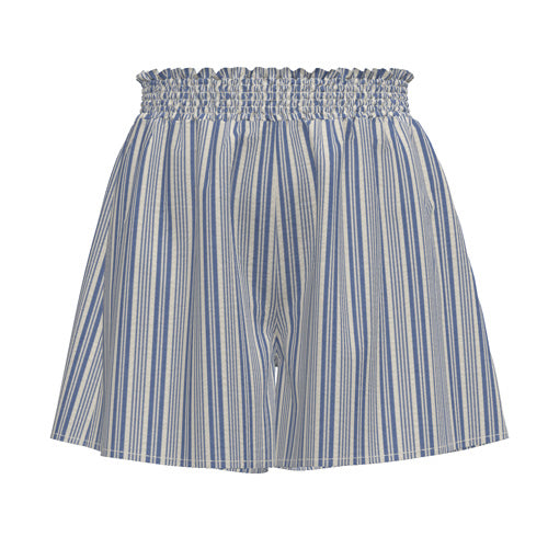 Yvett - Blue Ivory Vertical Variegated Stripe