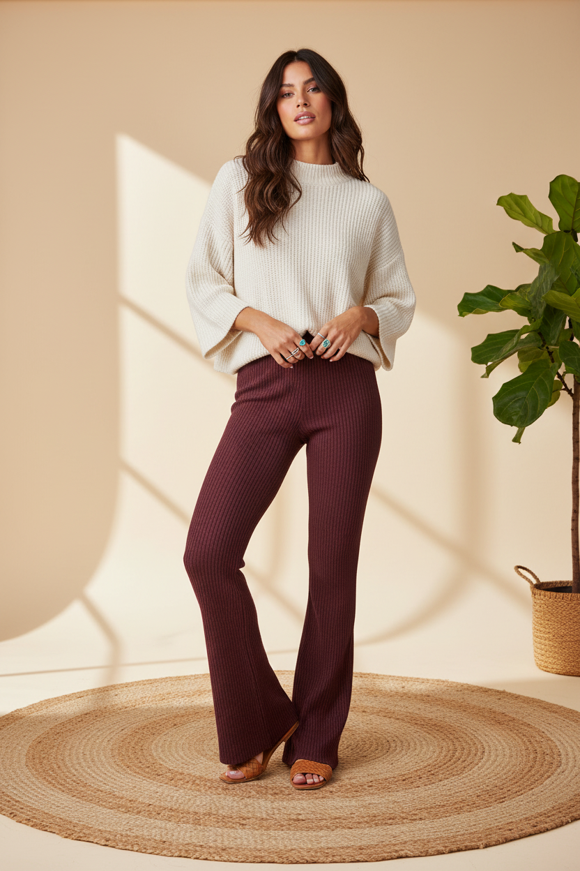 Kylie - Solid Windsor Wine Red