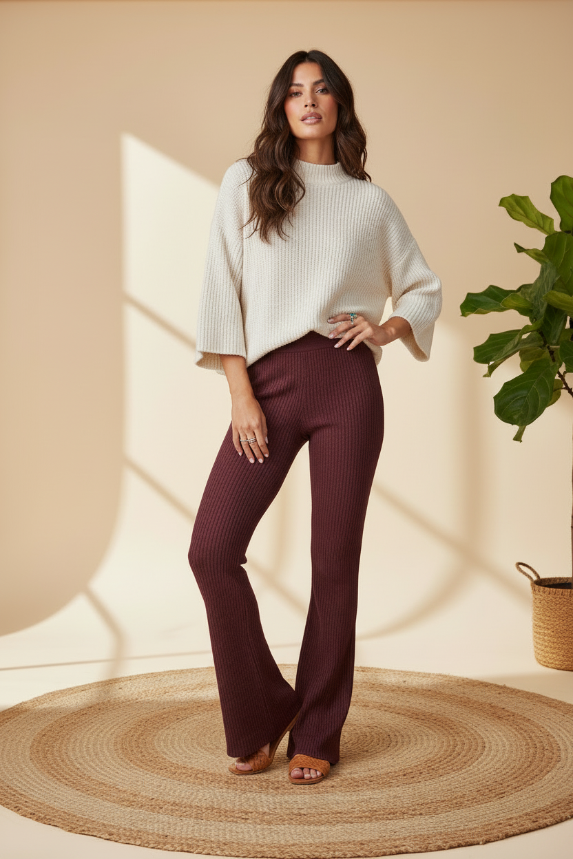 Kylie - Solid Windsor Wine Red