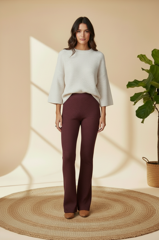 Kylie - Solid Windsor Wine Red