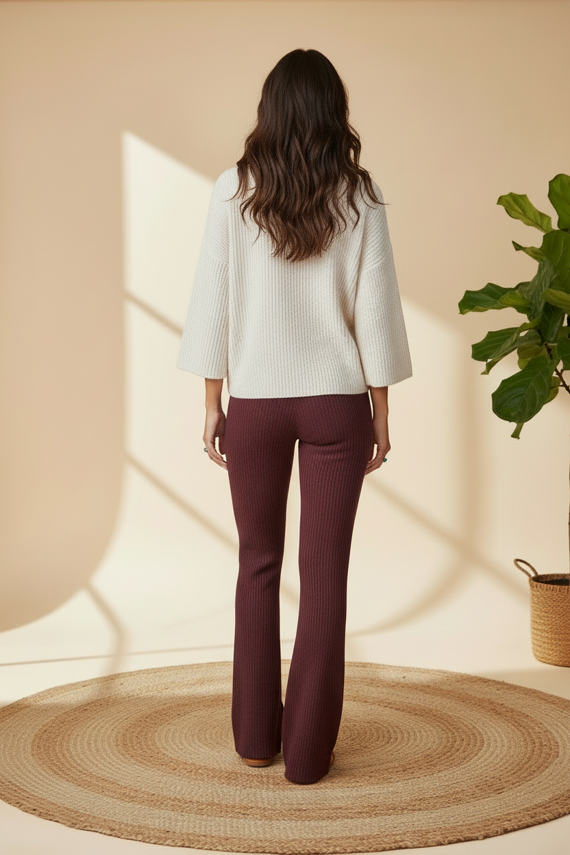 Kylie - Solid Windsor Wine Red