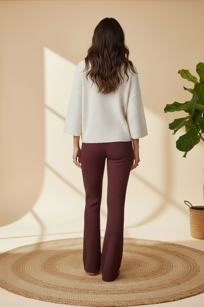 Kylie - Solid Windsor Wine Red