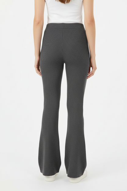 Kylie - Solid Pavement Charcoal Stretch Cord