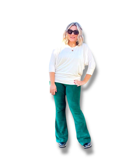 Kylie - Solid Evergreen Stretch Cord