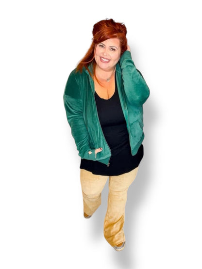 Kylie - Solid Curry Tan Stretch Cord