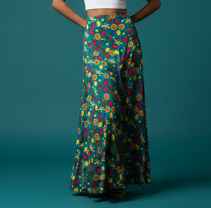 Vintage LuLaRoe Maxi Skirt - Fruit
