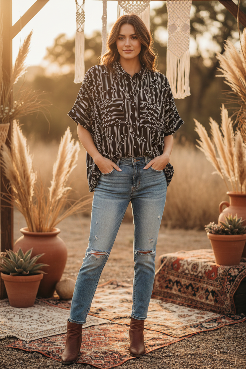 Amy - Dolman Sleeve Top